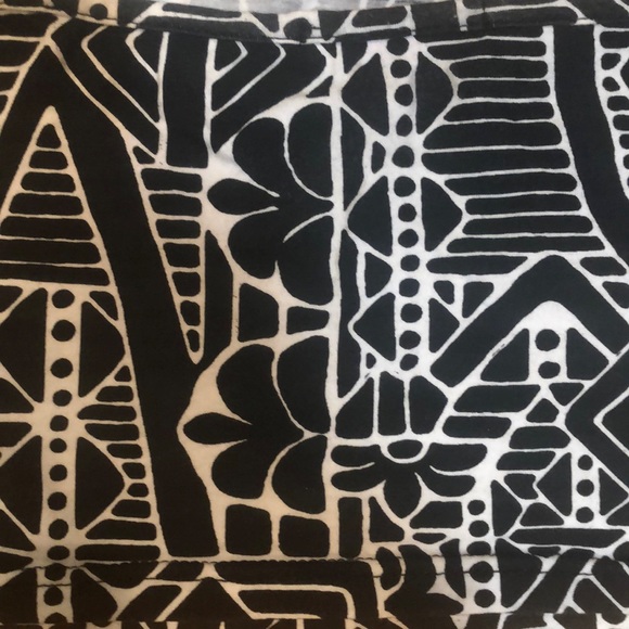 Tribal black and white super crop top tank top - Picture 6 of 7